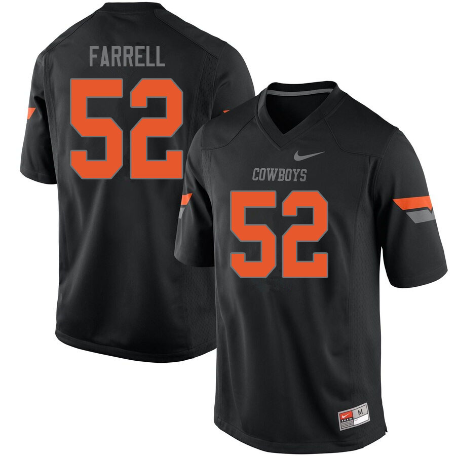 Men #52 Jacob Farrell Oklahoma State Cowboys College Football Jerseys Sale-Black